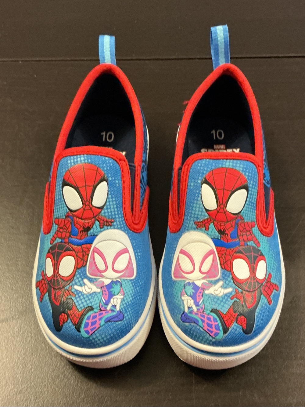 Marvel Kids Spider-Man Slip-On Sneakers - Blue & Red